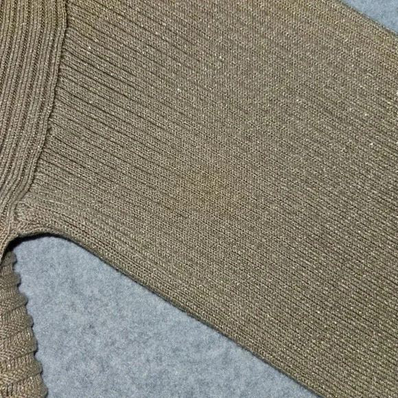 Dana Buchman Gold Shimmer Sweater 3/4 Sleeve Split Hem‎ Size XL - Picture 5 of 6